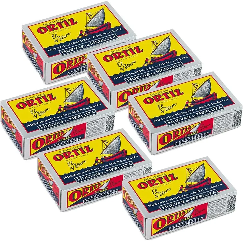 Huevas de merluza en aceite de oliva – Conservas Emilia