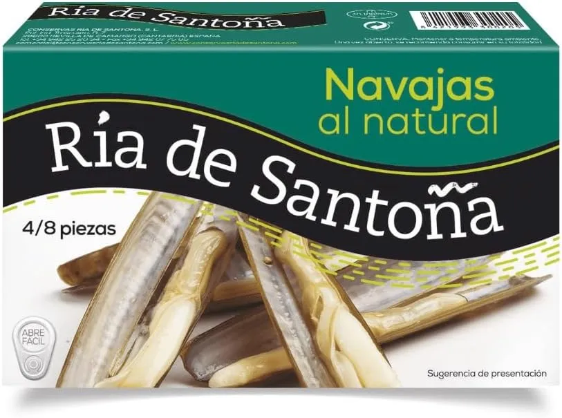 Navajas al natural – Conservas Palacio de Oriente